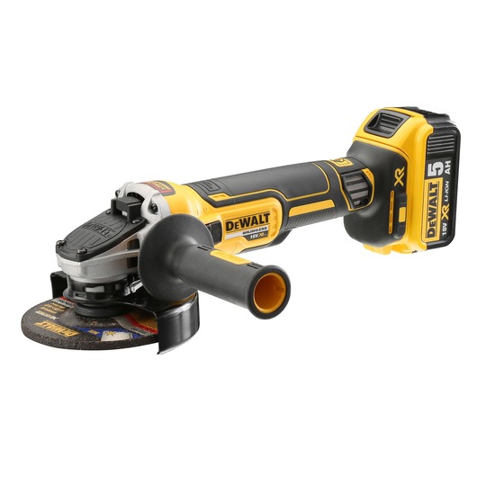20V MAX Brushless 4-inch Angle Grinder with Slide Switch (5Ah batteries)